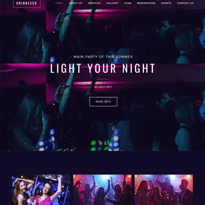 Thiết kế Web kinh doanh lĩnh vực Night Life